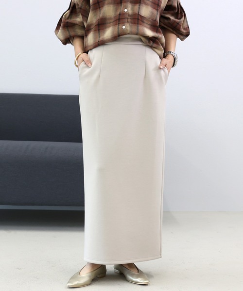 Aletta vita（アレッタビータ）の「【選べる着丈】ダンボールスリットロングスカート（スカート・レディース・オフホワイト/ブラック/グレイッシュベージュ・M/MT）」の18枚目の写真