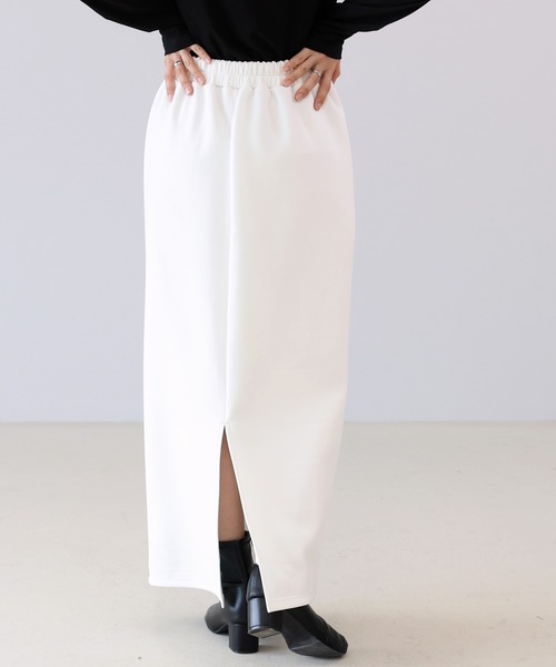 Aletta vita（アレッタビータ）の「【選べる着丈】ダンボールスリットロングスカート（スカート・レディース・オフホワイト/ブラック/グレイッシュベージュ・M/MT）」の21枚目の写真