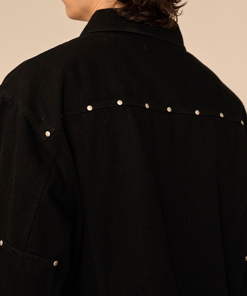 Forte(フォルテ)(フォルテ)の「Studded Washed Denim Jacket/スタッズウォッシュドデニムジャケット(デニムジャケット・メンズ・ブラック/ブラウン/グレー・MEDIUM/LARGE)」の21枚目の写真