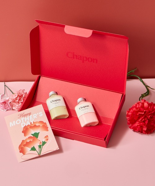 ≪母の日にオススメ≫ Chapon 2本セット 限定赤パッケージ（入浴剤