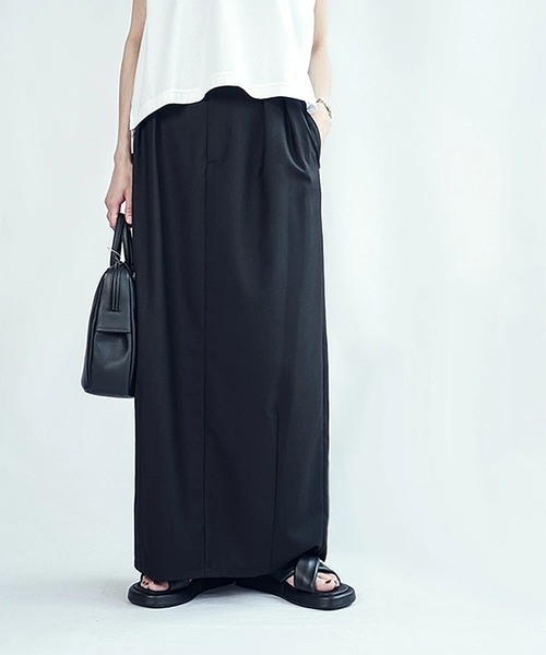 SOLAMONAT LARME（ソラモナラーム）の「タイトスカート（スカート・レディース・ブラック/ベージュ・40/38）」の2枚目の写真