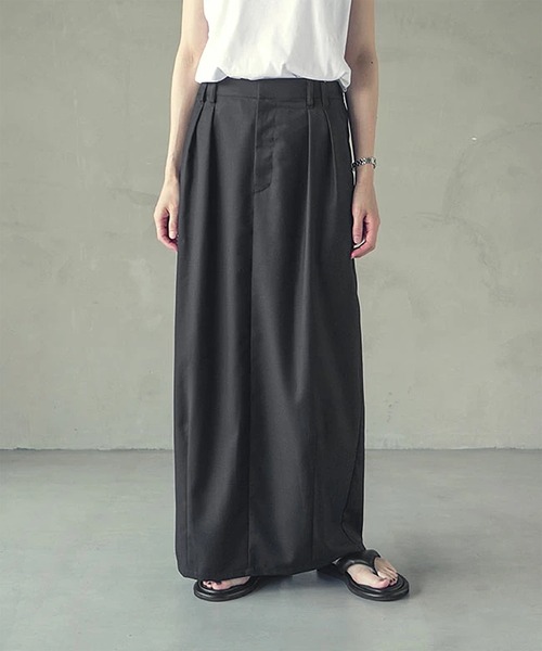 SOLAMONAT LARME（ソラモナラーム）の「タイトスカート（スカート・レディース・ブラック/ベージュ・40/38）」の8枚目の写真