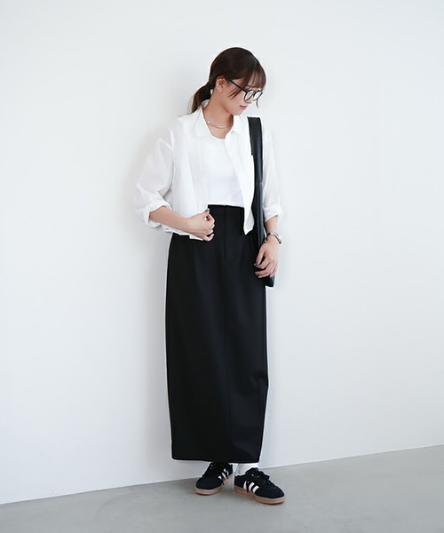 SOLAMONAT LARME（ソラモナラーム）の「タイトスカート（スカート・レディース・ブラック/ベージュ・40/38）」の21枚目の写真