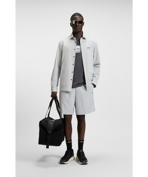 BOSS（ボス）の「モイスチャーウィッキング ショートパンツ 4WAYストレッチ（その他パンツ・メンズ・ライトグレー・L/XL/M/XXL/XXXL）」の4枚目の写真