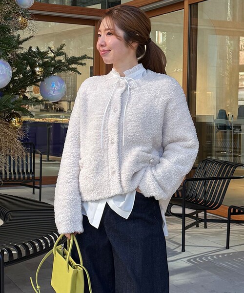 STORY×UNFILO】シャギーニット カーディガン（カーディガン/ボレロ