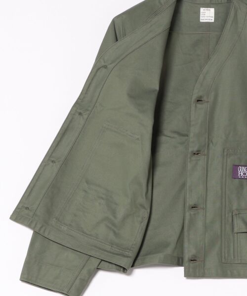 GUNG HO（ガンホー）の「GUNG HO/ ガンホー　BACK SATIN THE EXPEDITION JACKET（ブルゾン・メンズ・オリーブ/ベージュ・MEDIUM/LARGE/X-LARGE）」の13枚目の写真