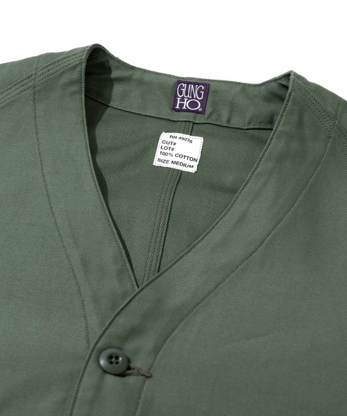 GUNG HO（ガンホー）の「GUNG HO/ ガンホー　BACK SATIN THE EXPEDITION JACKET（ブルゾン・メンズ・オリーブ/ベージュ・MEDIUM/LARGE/X-LARGE）」の3枚目の写真
