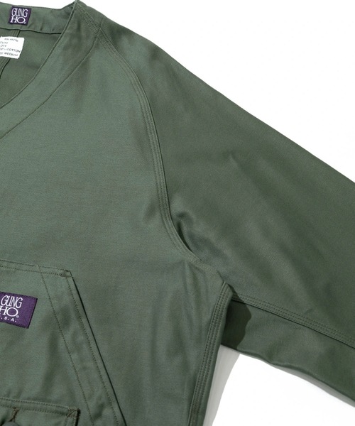 GUNG HO（ガンホー）の「GUNG HO/ ガンホー　BACK SATIN THE EXPEDITION JACKET（ブルゾン・メンズ・オリーブ/ベージュ・MEDIUM/LARGE/X-LARGE）」の4枚目の写真