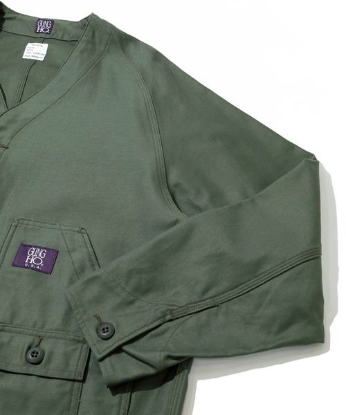 GUNG HO（ガンホー）の「GUNG HO/ ガンホー　BACK SATIN THE EXPEDITION JACKET（ブルゾン・メンズ・オリーブ/ベージュ・MEDIUM/LARGE/X-LARGE）」の5枚目の写真