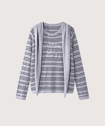 Causal Stripe Long Sleeve T