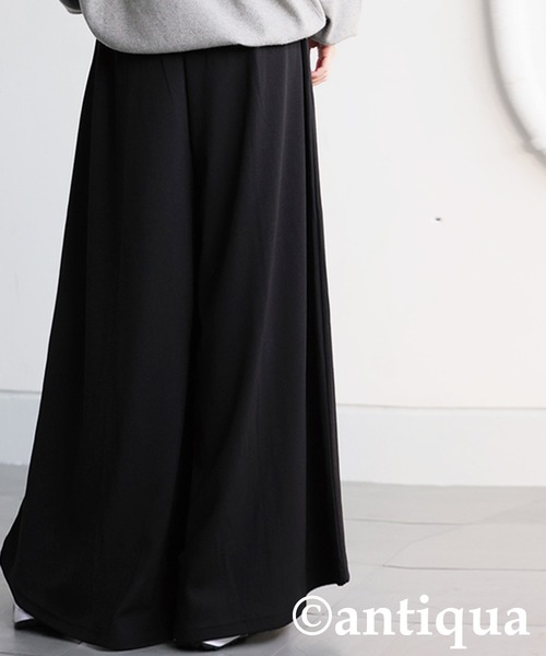 antiqua(アンティカ)の「ワイドイージーパンツ(その他パンツ・レディース・チャコールグレー/ブラック・ONESIZE)」の15枚目の写真
