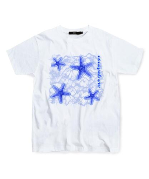 ESCAPEFROM(エスケープフロム)の「ブルースターフィッシュプリントTシャツホワイト(Tシャツ/カットソー・レディース・その他・SMALL/MEDIUM/LARGE)」の2枚目の写真