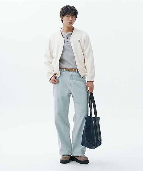 MUSINSA STANDARD（ムシンサスタンダード）の「ビッグワイドデニムパンツ[ブリーチ]（デニムパンツ・メンズ・その他・40/38/42/36/34/32/30/31/33/26/27/28/29）」の8枚目の写真