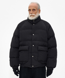 PARTIMENTO（パルティメント）の「スナップパファージャケット ブラック（ダウンジャケット/コート）」