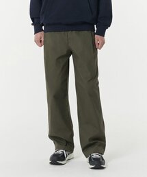 コットンディープタックワイドバンディングパンツ[カーキ]