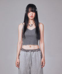 PETITE PATTERN SLEEVELESS MELANGE GREY