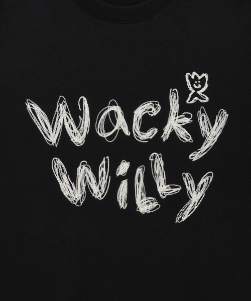 Wacky WiLLy（ワッキーウィリー）の「タイポ刺繍裏起毛スウェットブラック（スウェット・レディース・その他・SMALL/MEDIUM/LARGE/X-LARGE）」の5枚目の写真