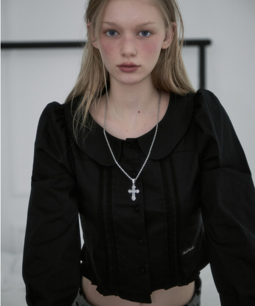 ROSEFRANTZ（ロゼフランツ）の「Lace Frill Crop Blouse [Black]（シャツ/ブラウス・レディース・ブラック・SMALL/MEDIUM）」の12枚目の写真