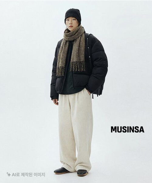 MUSINSA STANDARD（ムシンサスタンダード）の「[ストーカーズコラボ][ビクトリアウール] ミニマルリブタートルネックニット [ミディアムグレー]（ニット/セーター・メンズ・その他・SMALL/MEDIUM/LARGE/X-LARGE/XX-LARGE）」の7枚目の写真