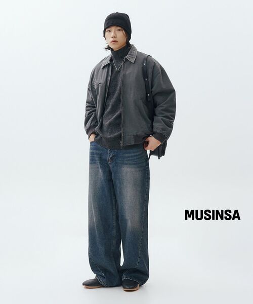 MUSINSA STANDARD（ムシンサスタンダード）の「[ストーカーズコラボ][ビクトリアウール] ミニマルリブタートルネックニット [ミディアムグレー]（ニット/セーター・メンズ・その他・SMALL/MEDIUM/LARGE/X-LARGE/XX-LARGE）」の6枚目の写真