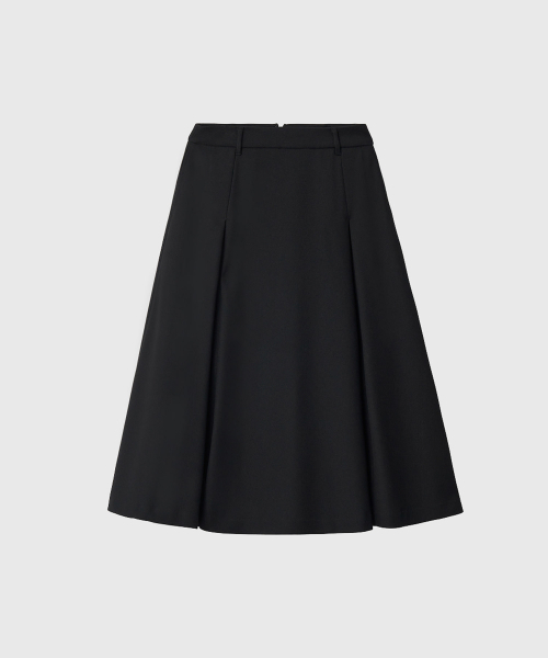 LOOKAST（ルックキャスト）の「ロジ ウォームフレアスカート_ブラック / ROSIE WARM FLARE SKIRT_BLACK（スカート・レディース・ブラック・SMALL/MEDIUM）」の2枚目の写真