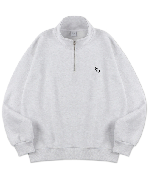 MILLION DAY(ミリオンデイ)の「MYD-SYMBOL Half Zip-up Man-to-Man(スウェット・レディース・ホワイト・LARGE/MEDIUM)」の1枚目の写真