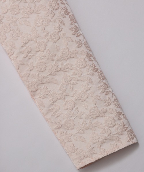 フラワージャガード裾フリルトップス（その他トップス）｜Fit more