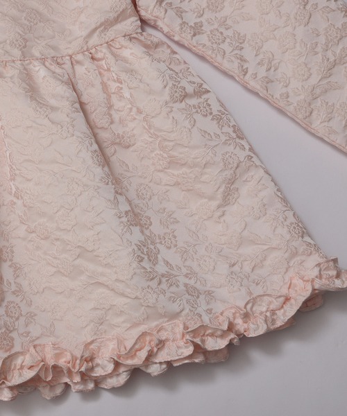 フラワージャガード裾フリルトップス（その他トップス）｜Fit more