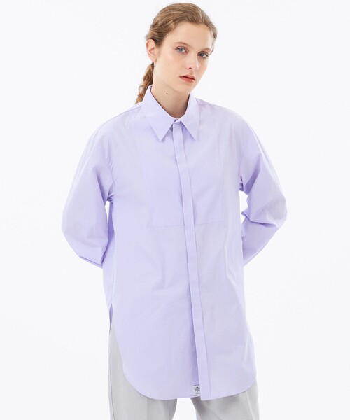 MACKINTOSH PHILOSOPHY(マッキントッシュ フィロソフィー)の「【WEB&一部店舗限定】THOMAS MASON ブザムシャツ(シャツ/ブラウス・レディース・パープル系その他4/ライトブルー・38/36)」の1枚目の写真