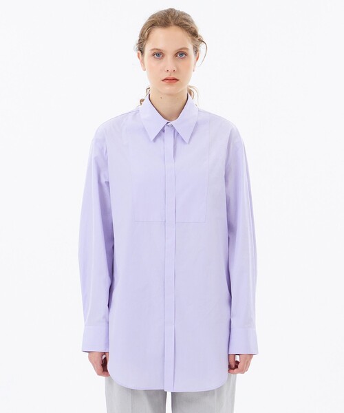 MACKINTOSH PHILOSOPHY(マッキントッシュ フィロソフィー)の「【WEB&一部店舗限定】THOMAS MASON ブザムシャツ(シャツ/ブラウス・レディース・パープル系その他4/ライトブルー・38/36)」の10枚目の写真