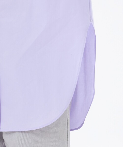 MACKINTOSH PHILOSOPHY(マッキントッシュ フィロソフィー)の「【WEB&一部店舗限定】THOMAS MASON ブザムシャツ(シャツ/ブラウス・レディース・パープル系その他4/ライトブルー・38/36)」の4枚目の写真