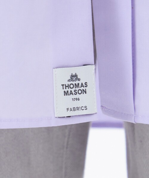MACKINTOSH PHILOSOPHY(マッキントッシュ フィロソフィー)の「【WEB&一部店舗限定】THOMAS MASON ブザムシャツ(シャツ/ブラウス・レディース・パープル系その他4/ライトブルー・38/36)」の6枚目の写真