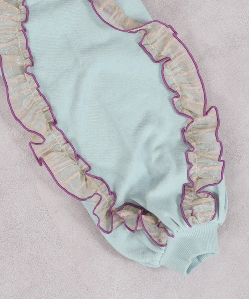 MARKEY'S(マーキーズ)の「ウラケショルダーフリルトレーナー(スウェット・キッズ・チャコール/ホワイト系その他/ライトブルー・80/90/100/110/120/130/140/150)」の17枚目の写真