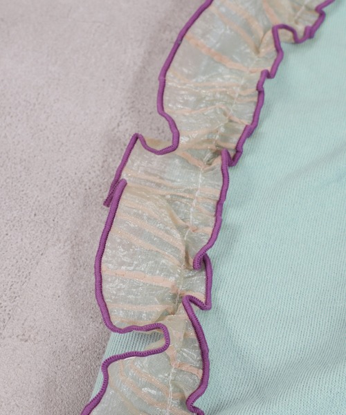 MARKEY'S(マーキーズ)の「ウラケショルダーフリルトレーナー(スウェット・キッズ・チャコール/ホワイト系その他/ライトブルー・80/90/100/110/120/130/140/150)」の18枚目の写真