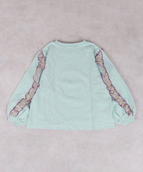 MARKEY'S(マーキーズ)の「ウラケショルダーフリルトレーナー(スウェット・キッズ・チャコール/ホワイト系その他/ライトブルー・80/90/100/110/120/130/140/150)」の21枚目の写真