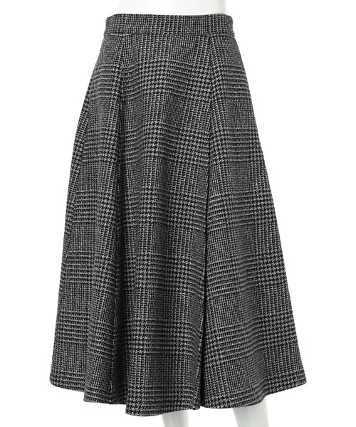 JUSGLITTY(ジャスグリッティー)の「フレアミディスカート(スカート・レディース・ブラックミックス・0/1/2)」の10枚目の写真