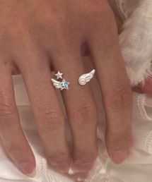 Nia（ニア）の「Nia(ニア)/【ウィッシュコアアイテム】エンジェルスターリング（リング）」