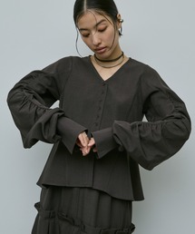 AIC. | コクーンスリーブペプラムトップス/セレモニー対応(シャツ/ブラウス)