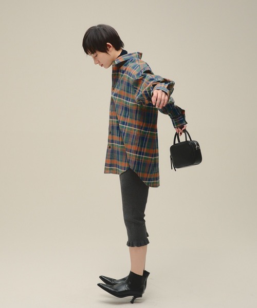 eL（エル）の「【eL】14G Capri Pants/638048（その他パンツ・レディース・グレー/ブラック・FREE）」の7枚目の写真