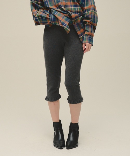 eL（エル）の「【eL】14G Capri Pants/638048（その他パンツ・レディース・グレー/ブラック・FREE）」の9枚目の写真