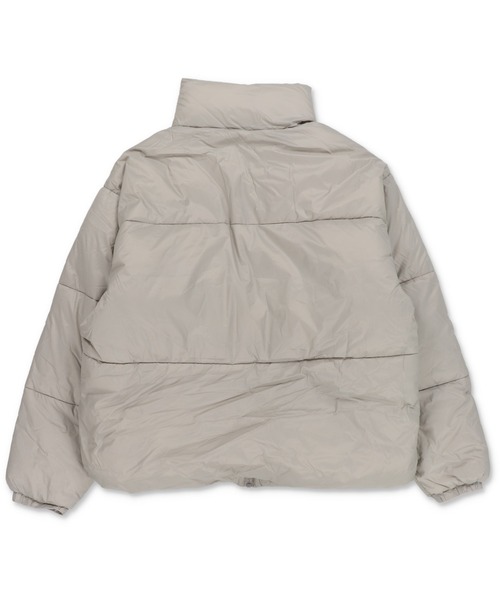 SPINNS（スピンズ）の「中綿フェイクダウンジャケット/短丈アレンジ可能/ユニセックス（ダウンジャケット/コート・メンズ・ブラック/グレイッシュベージュ・L/M）」の3枚目の写真