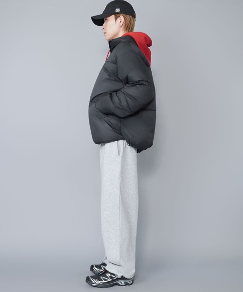 SPINNS（スピンズ）の「中綿フェイクダウンジャケット/短丈アレンジ可能/ユニセックス（ダウンジャケット/コート・メンズ・ブラック/グレイッシュベージュ・L/M）」の15枚目の写真