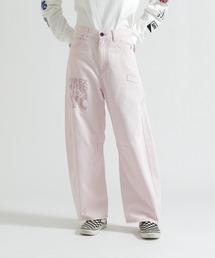 WAPPEN BARREL LEG DENIM PANTS