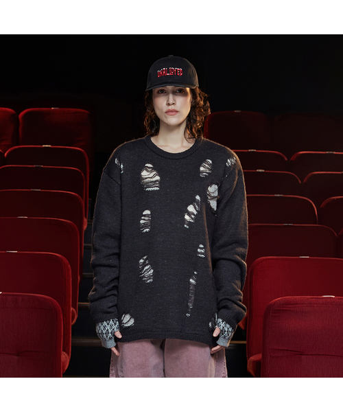 UNALLOYED(アナロイド)の「ディストロイドモヘアニット / チャコール(ニット/セーター・レディース・その他・MEDIUM/LARGE)」の1枚目の写真