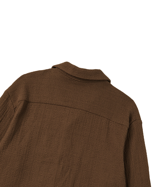 Beyond Closet（-）の「[コレクションライン] ヴィンテージメダルロゴニットシャツブラウン（ニット/セーター・レディース・その他・MEDIUM）」の5枚目の写真