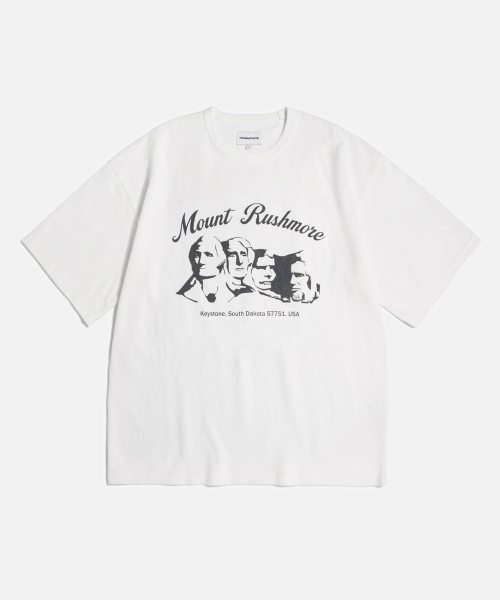 ESPIONAGE(エスピオナジ)の「Mount Rushmore Heavyweight Tee Off White(Tシャツ/カットソー・レディース・その他・MEDIUM/LARGE/X-LARGE)」の1枚目の写真