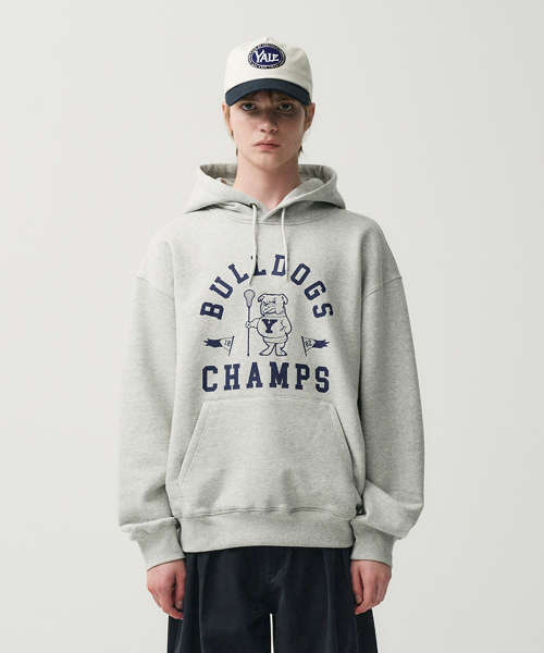 YALE(イェール)の「ラクロスチャンプスリバースウィーブフード_グレー(パーカー・レディース・その他・MEDIUM/LARGE)」の1枚目の写真