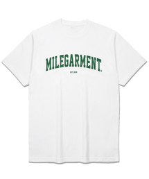 MILEGARMENT EST CREW [WHITE/GREEN]