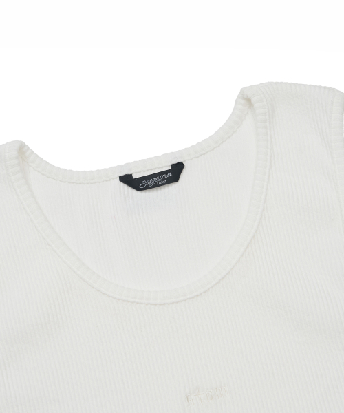 STIGMA（スティグマ）の「マッスルフィット STGM ロゴ ノースリーブ ホワイト（Tシャツ/カットソー・メンズ・その他・MEDIUM/LARGE）」の3枚目の写真