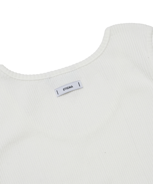 STIGMA（スティグマ）の「マッスルフィット STGM ロゴ ノースリーブ ホワイト（Tシャツ/カットソー・メンズ・その他・MEDIUM/LARGE）」の6枚目の写真